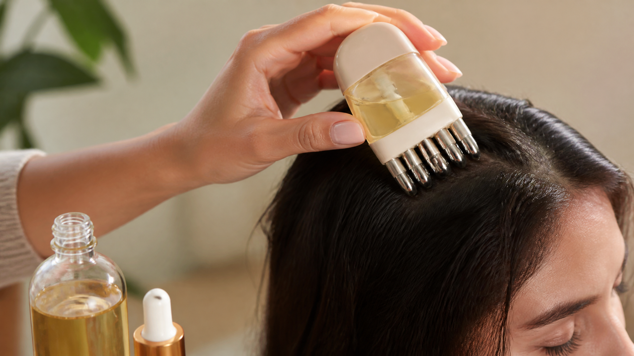 How to Use the Tidesmit Scalp Massage Comb with Steel Rollers for Hair Growth