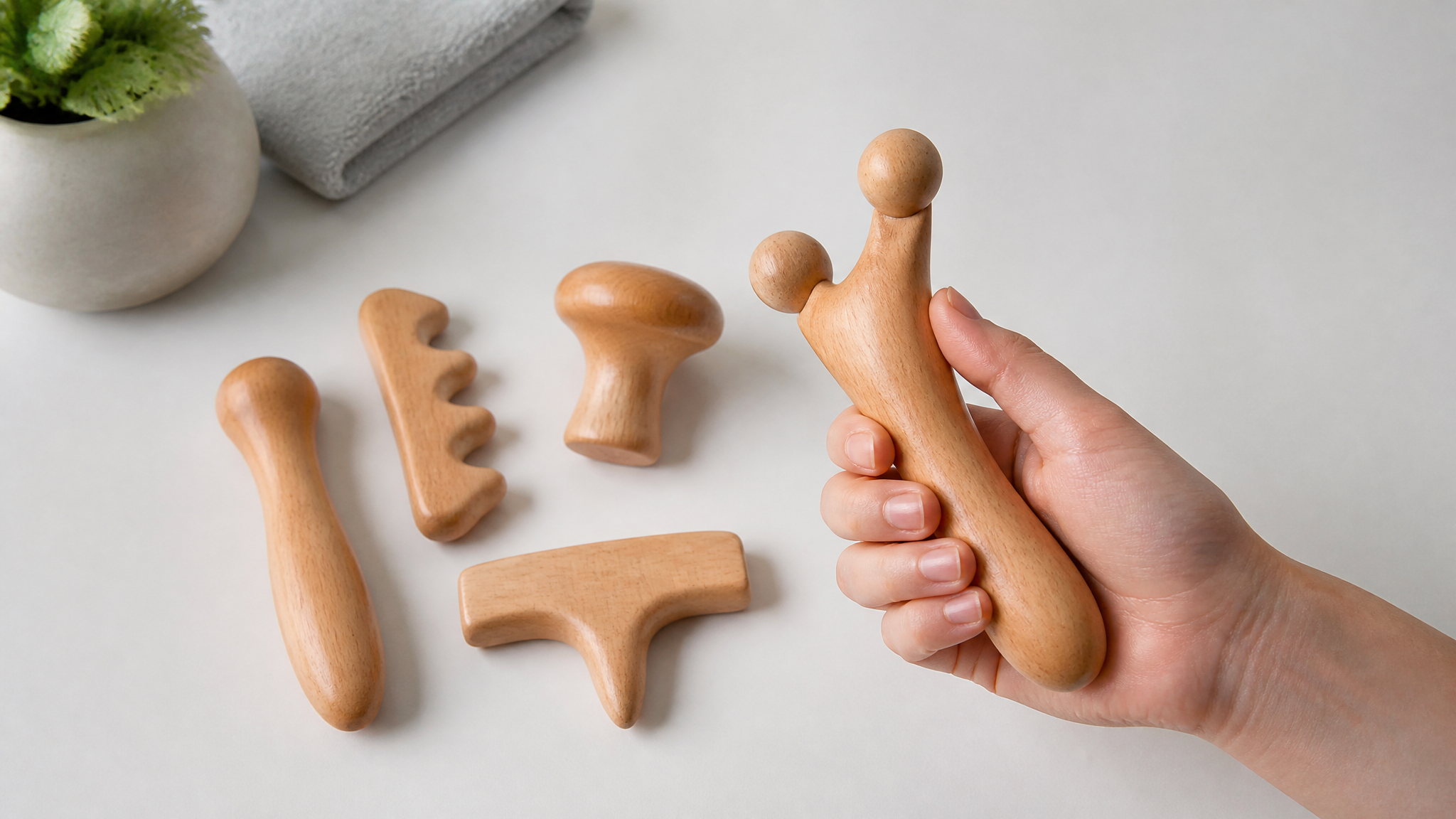 What's Inside the Tidesmit 5-Piece Beechwood Massage Therapy Kit?
