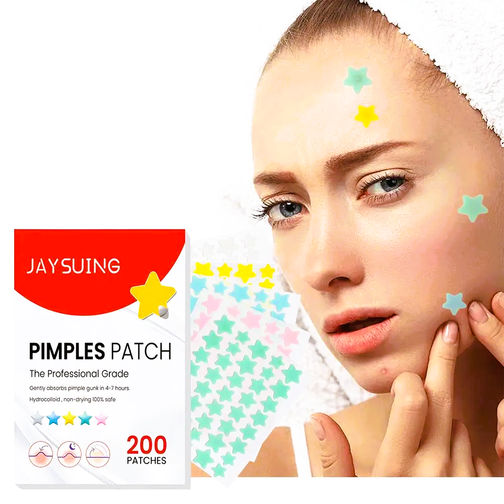 Hydrocolloid acne patches by Tidesmit — targeted overnight spot treatment for visibly clearer skin