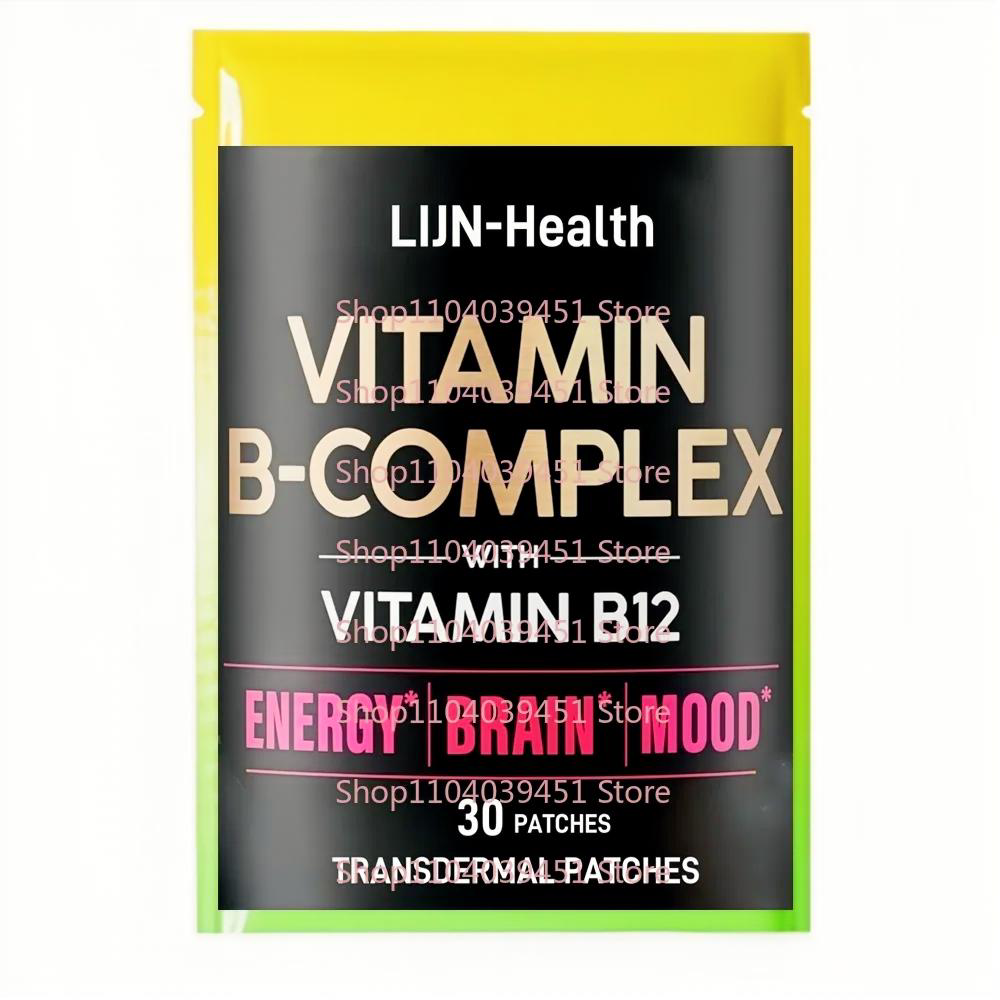 Tidesmit B-Complex vitamin collection featuring methylated capsules and high-absorption wellness patches on a table.