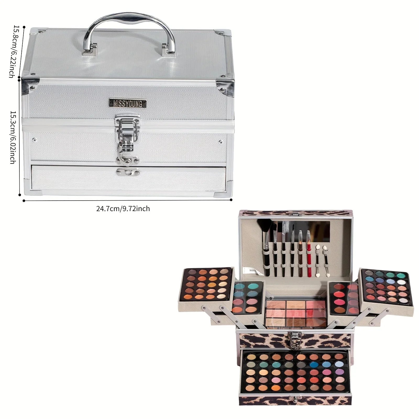 Professional Makeup Kit - Complete Cosmetic Set with Brushes and Tools Professional Makeup Kits Tidesmit