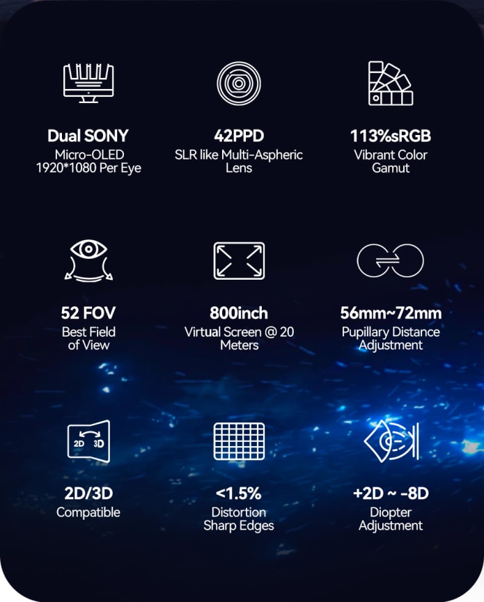 5K VR Headset for PC Gaming with Giant Screen Display - Tidesmit Tidesmit
