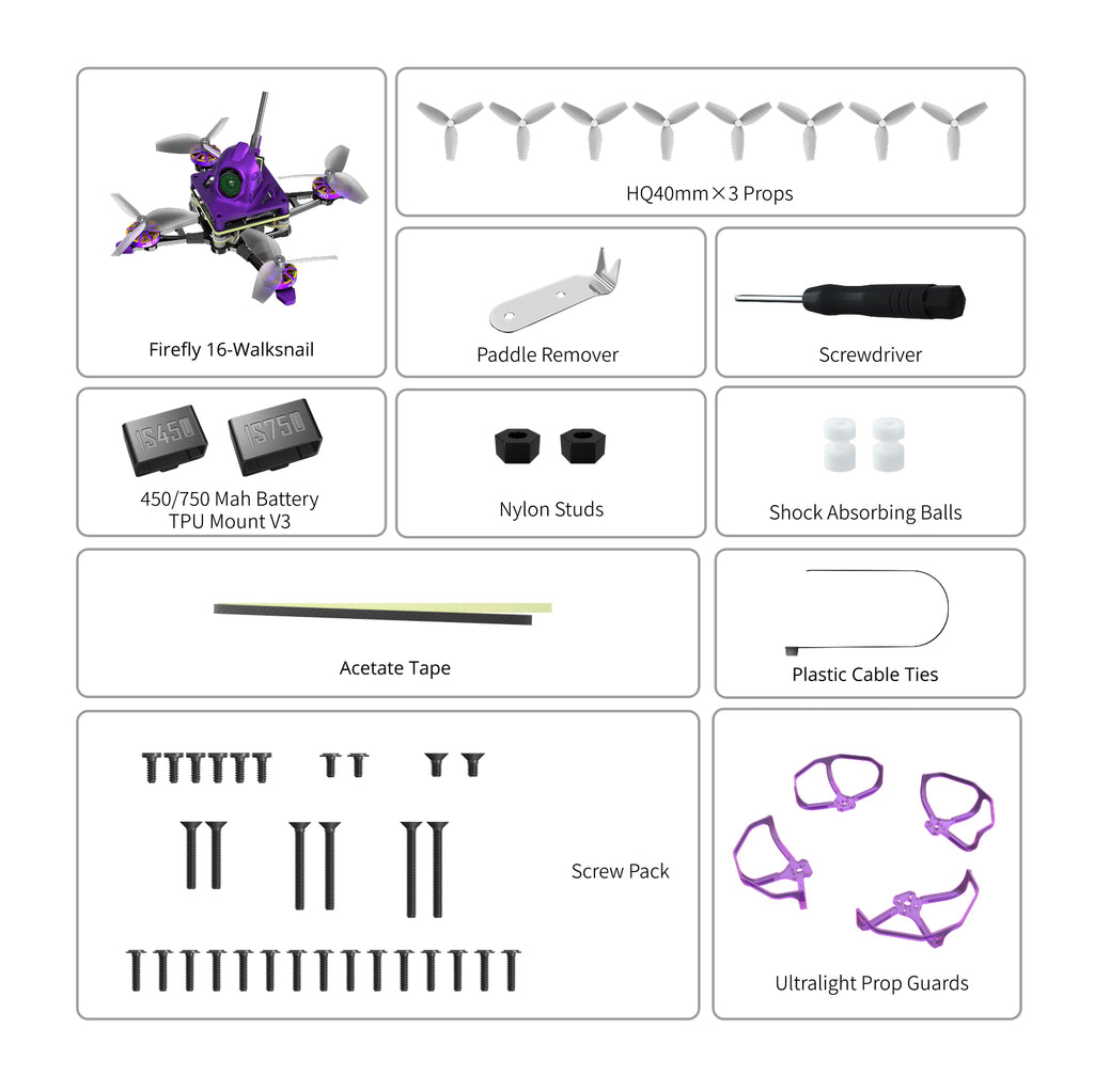 Flywoo Firefly 1S Nano FPV Drone | Walksnail Digital Nano Camera Tidesmit