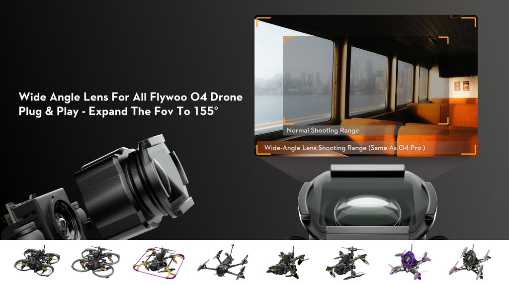 Flywoo Flylens 85 HD O4 FPV Drone - 2S Whoop with Wide Angle Lens Tidesmit