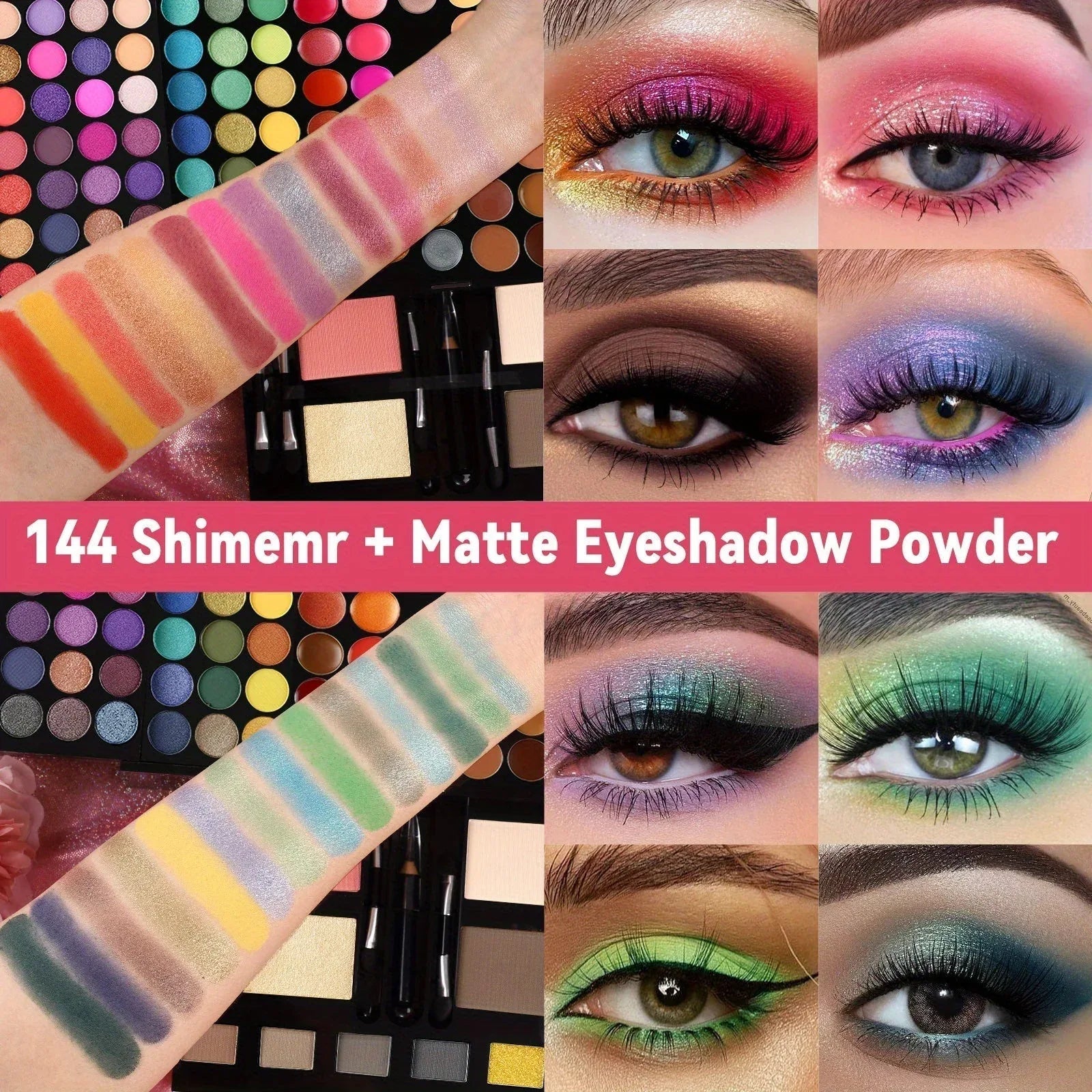 Professional Makeup Kit: 190-Color All-in-One Palette Set Professional Makeup Kits Tidesmit