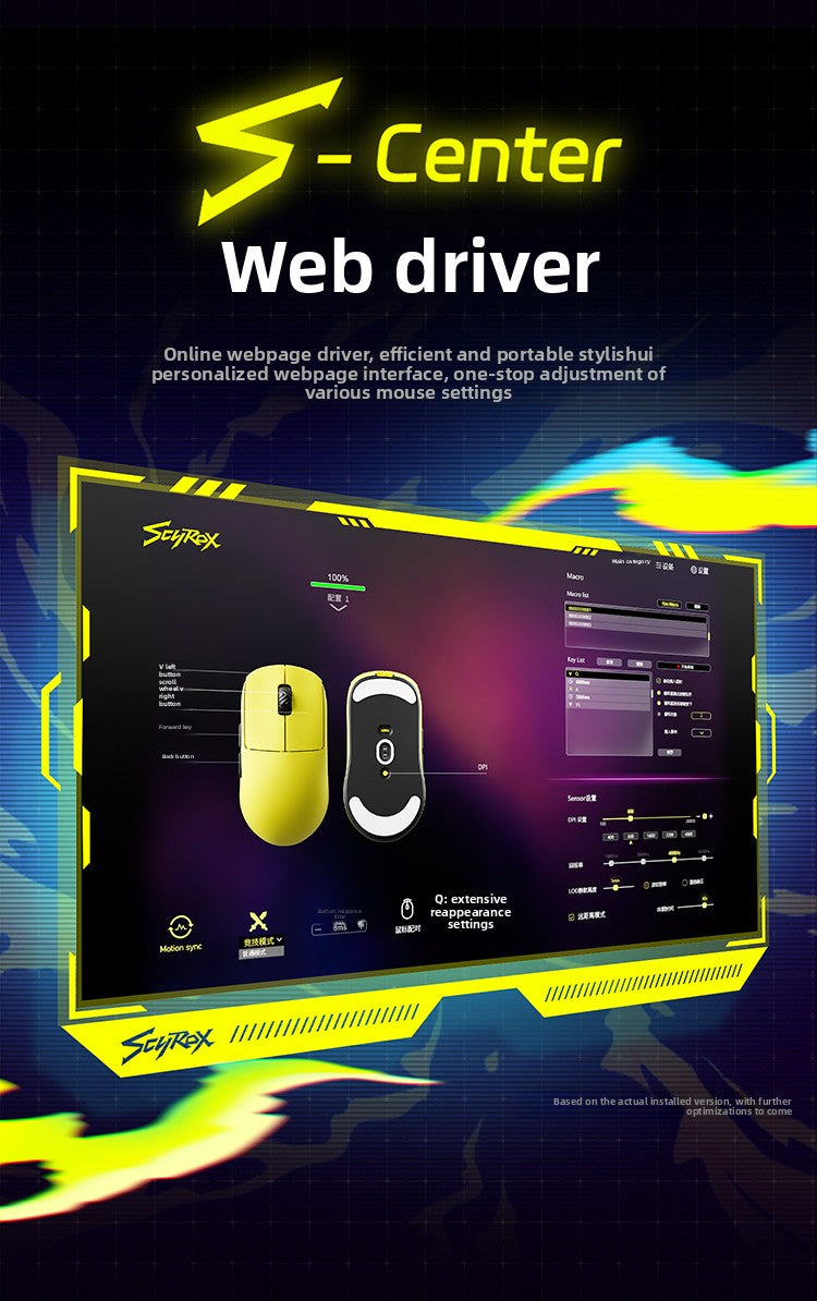 Scyrox V8/V8S Gaming Mouse Wireless 36g Lightweight 8K Polling PAW3950 Sensor Ergonomic FPS Esports Peripheral PC Mouse