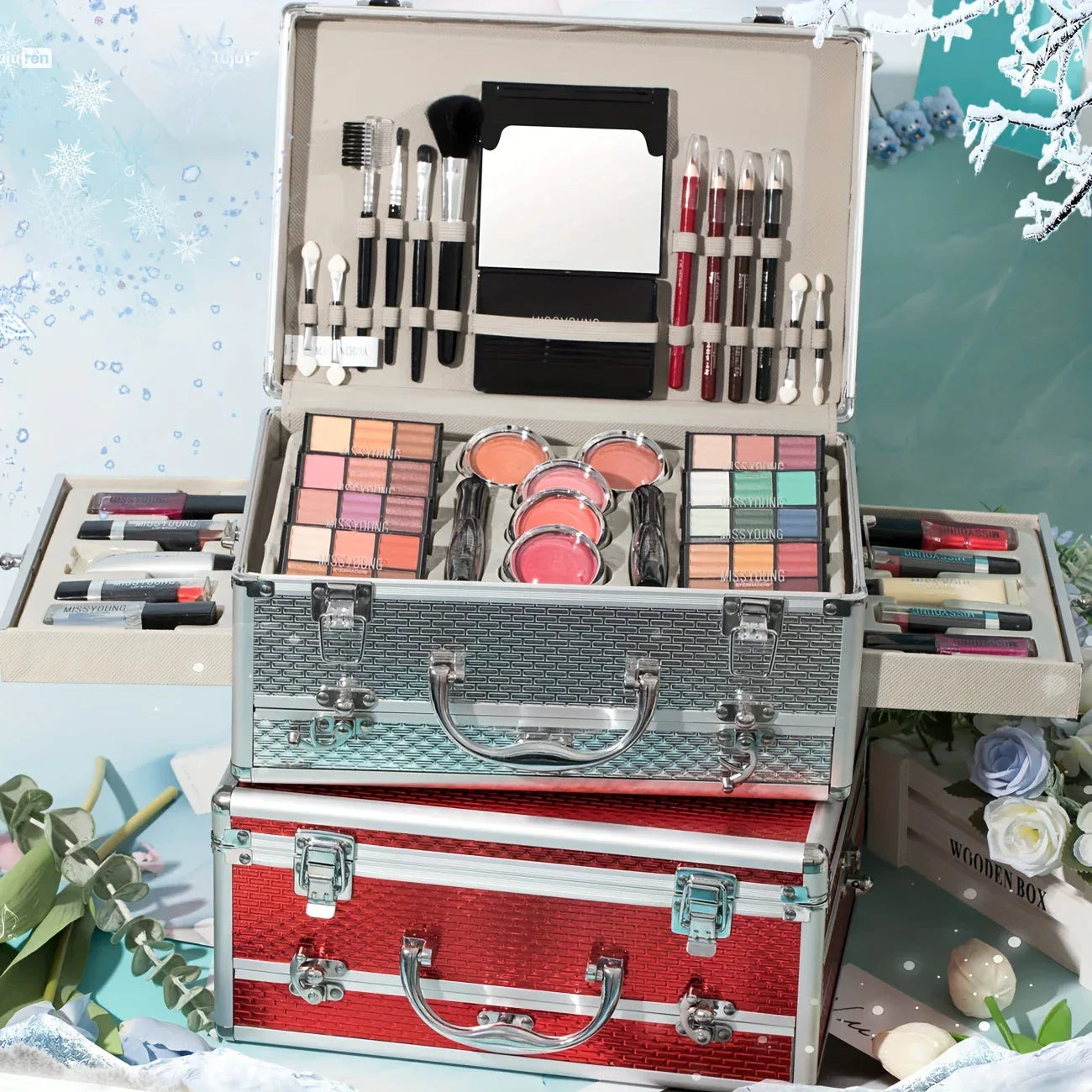 Professional Makeup Kit 106-Piece Set - Salon-Quality Face Artistry Professional Makeup Kits Tidesmit