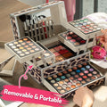 Professional Makeup Kit: Salon-Quality Full Face Beauty Set by Tidesmit Professional Makeup Kits Leopard Tidesmit