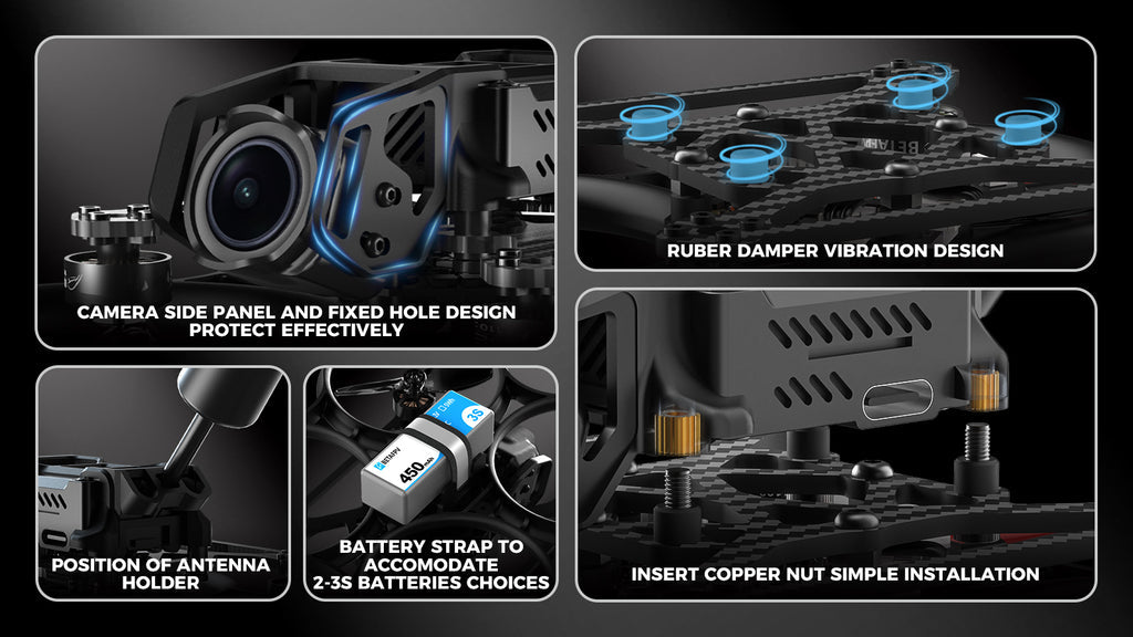 BETAFPV Pavo20 Brushless Whoop Drone | ELRS 2.4G FPV Quadcopter Tidesmit