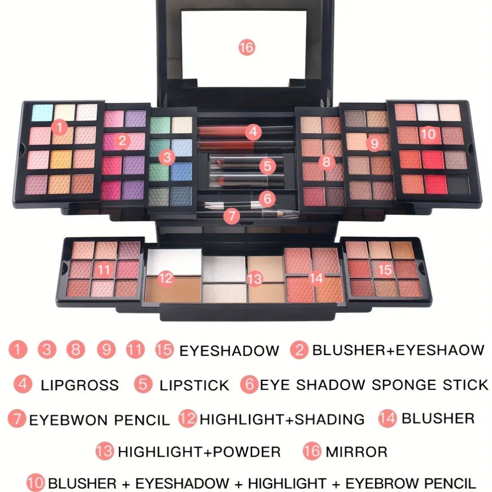 Professional Makeup Kit 86 Color Palette | Matte & Satin Finish Professional Makeup Kits Tidesmit