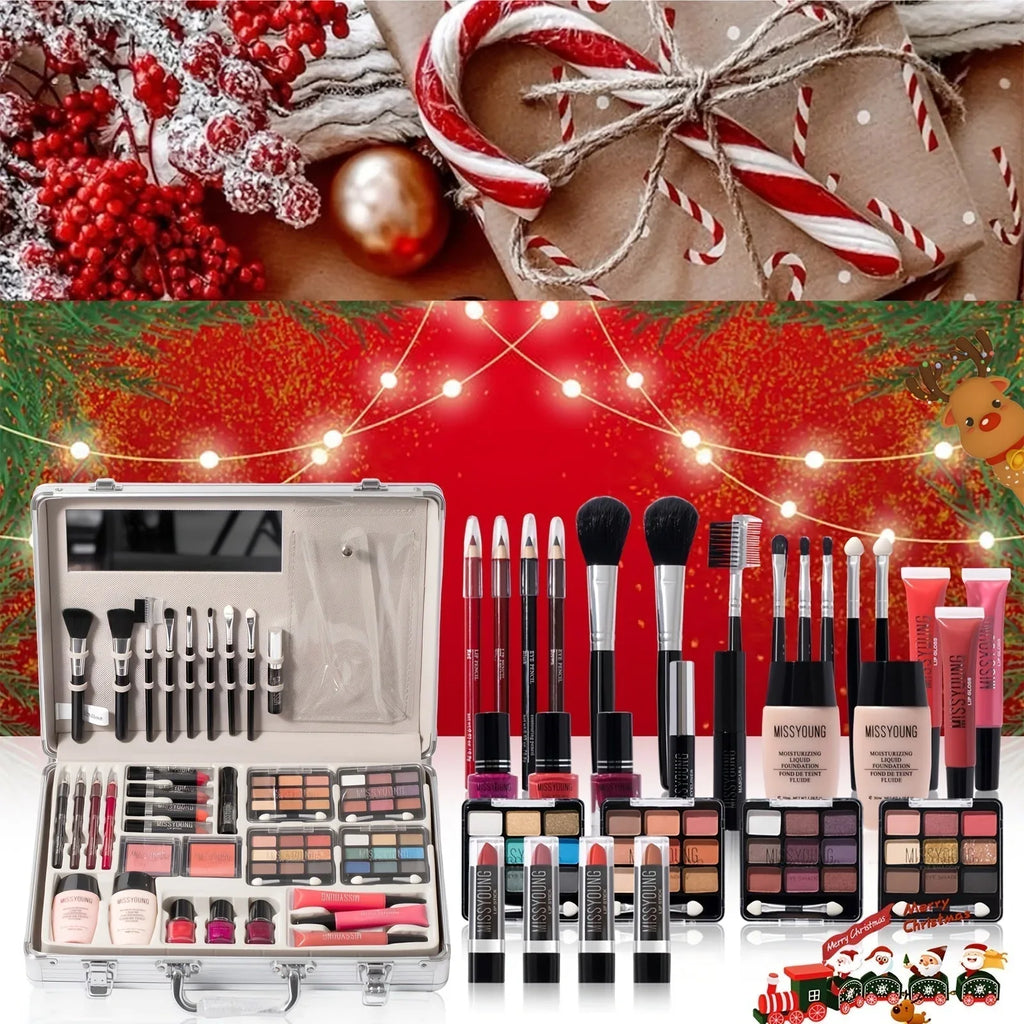 Professional Makeup Kit Silvery - Salon-Quality Beauty Set Professional Makeup Kits Tidesmit