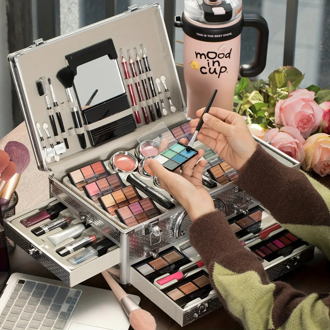 Professional Makeup Kit 106-Piece Set - Salon-Quality Beauty Collection Professional Makeup Kits Tidesmit