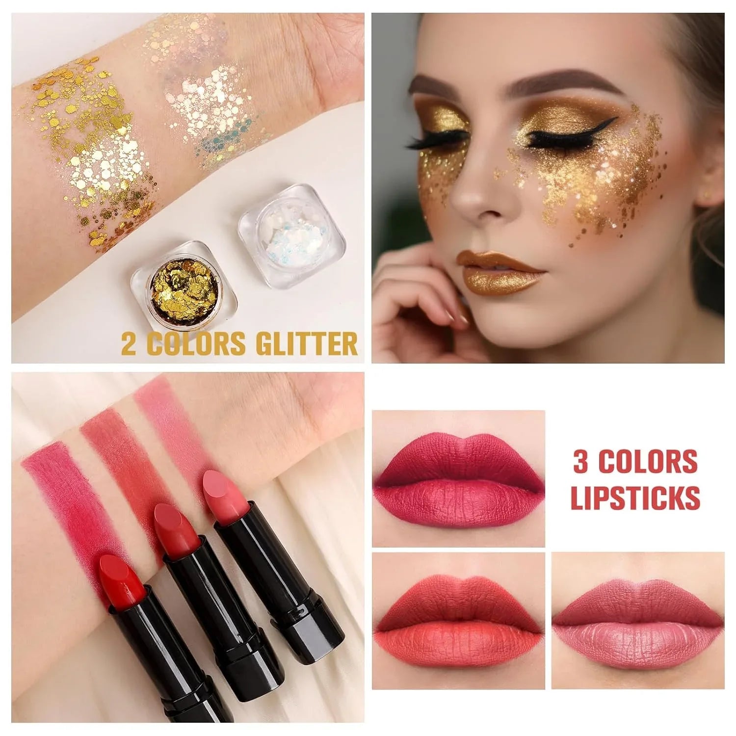 Professional Makeup Kit: 60 Colors All-in-One Set with Mirror - Tidesmit Professional Makeup Kits Tidesmit