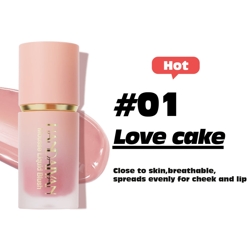 Liquid Cream Blush Set - Long-Lasting Matte Finish, 2-Piece Kit Permanent Makeup Machines Tidesmit
