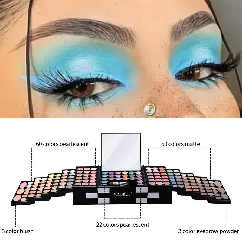 Professional Makeup Kit – 142 Color Eyeshadow and Blush Palette Professional Makeup Kits Tidesmit