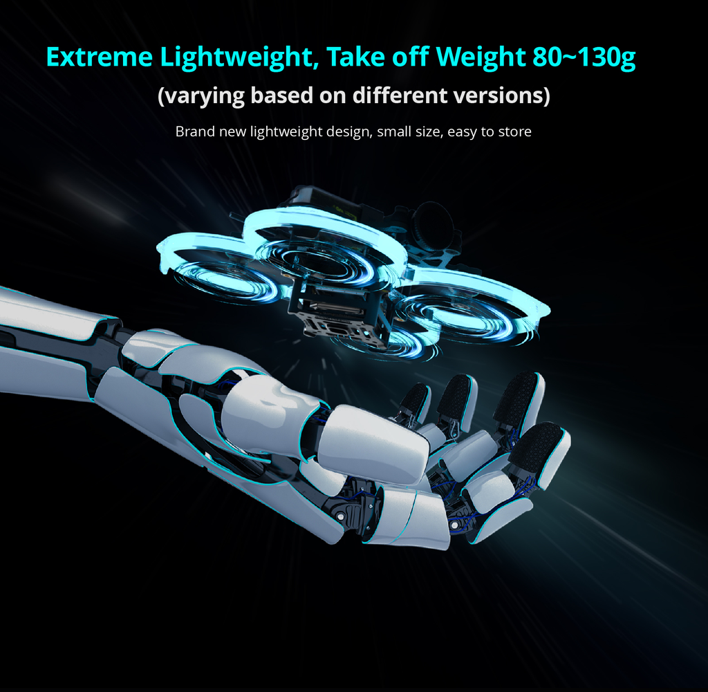 Flywoo Flylens 85 HD O4 FPV Drone - 2S Whoop with Wide Angle Lens Tidesmit