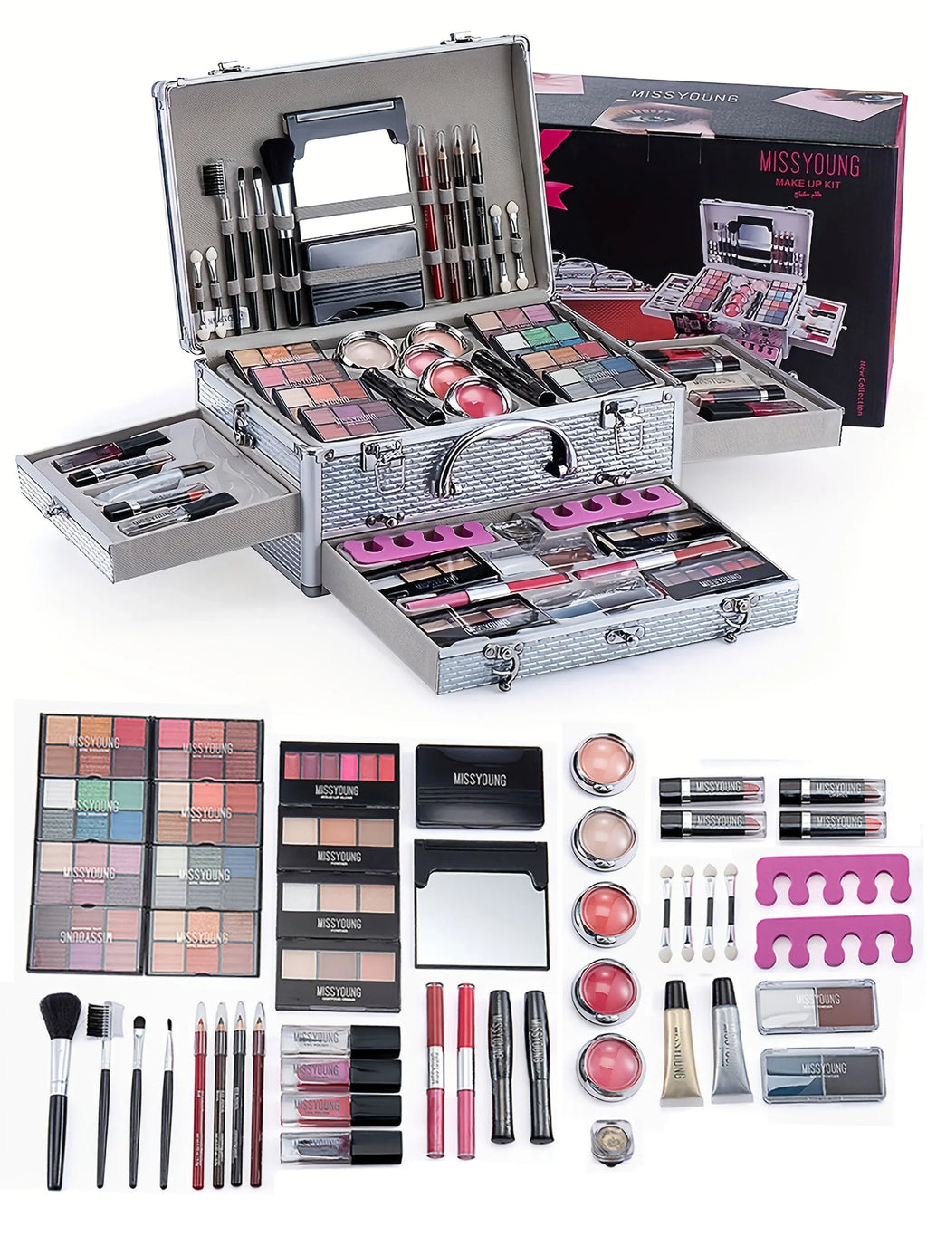 Professional Makeup Kit | Long-Lasting Salon Quality Cosmetic Set Professional Makeup Kits Tidesmit