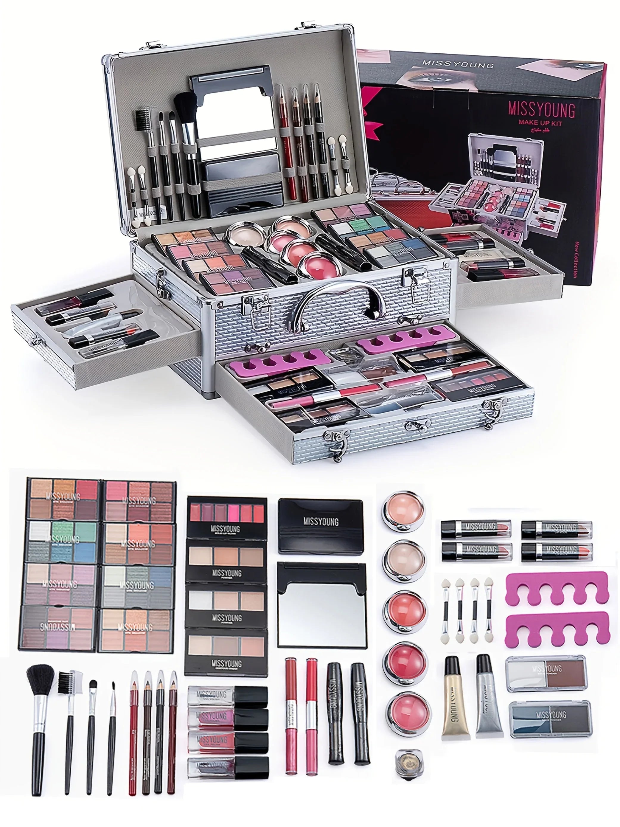 Professional Makeup Kit | Long-Lasting Salon Quality Cosmetic Set Professional Makeup Kits Tidesmit