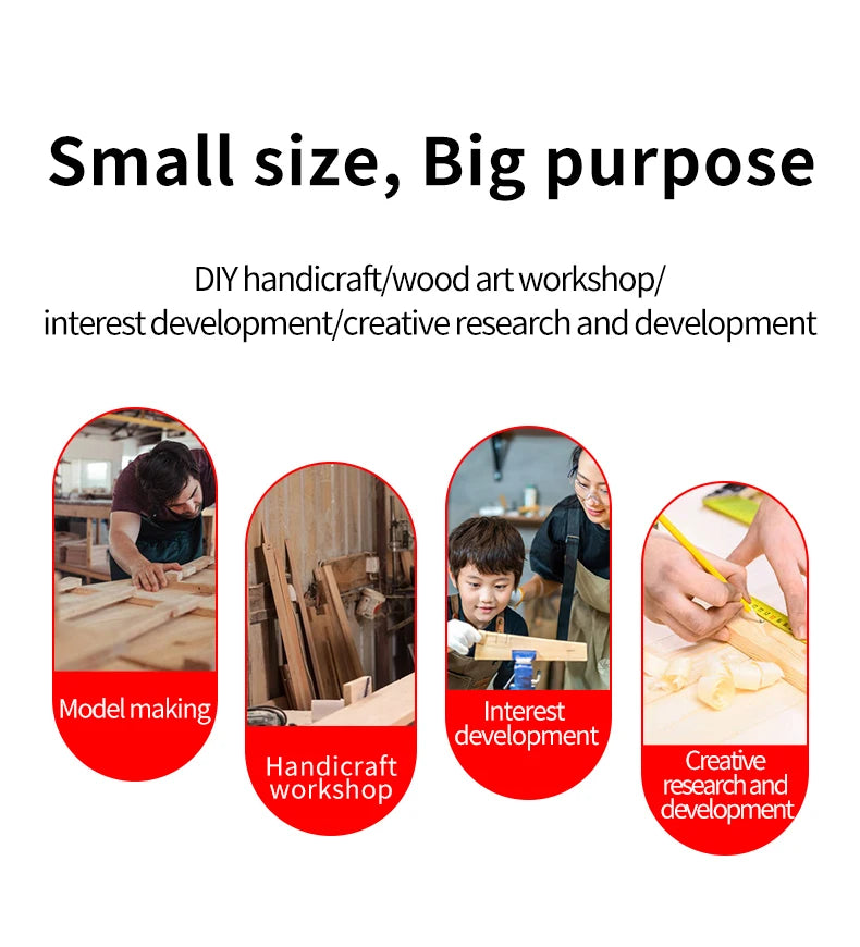 Mini Table Saw Electric Small Bench Saws Desktop Saw Household DIY PCB Model Cutting Tool Woodworking Lathe Machine 63mm Blade