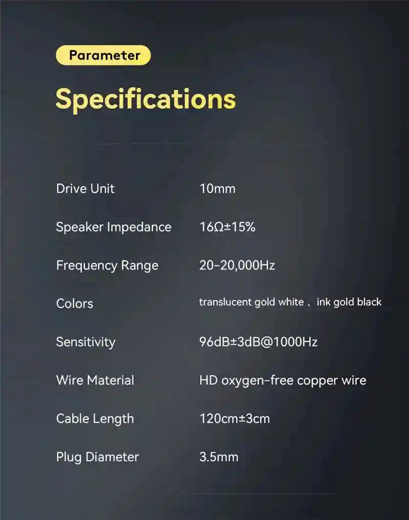 Wired In-Ear Earphones with HiFi Bass and Mic - AK6 Series Tidesmit