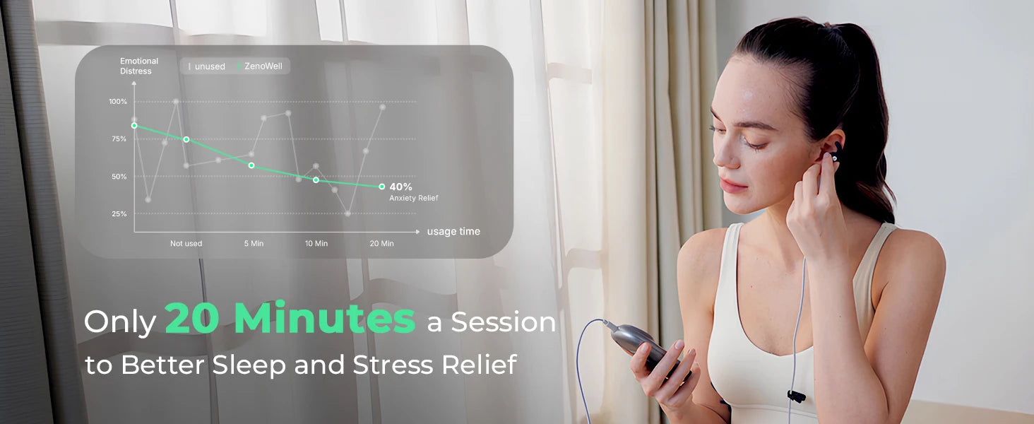 Vagus Nerve Stimulator for Stress Relief & Sleep - Tidesmit Wellness Back Massage Instrument Tidesmit