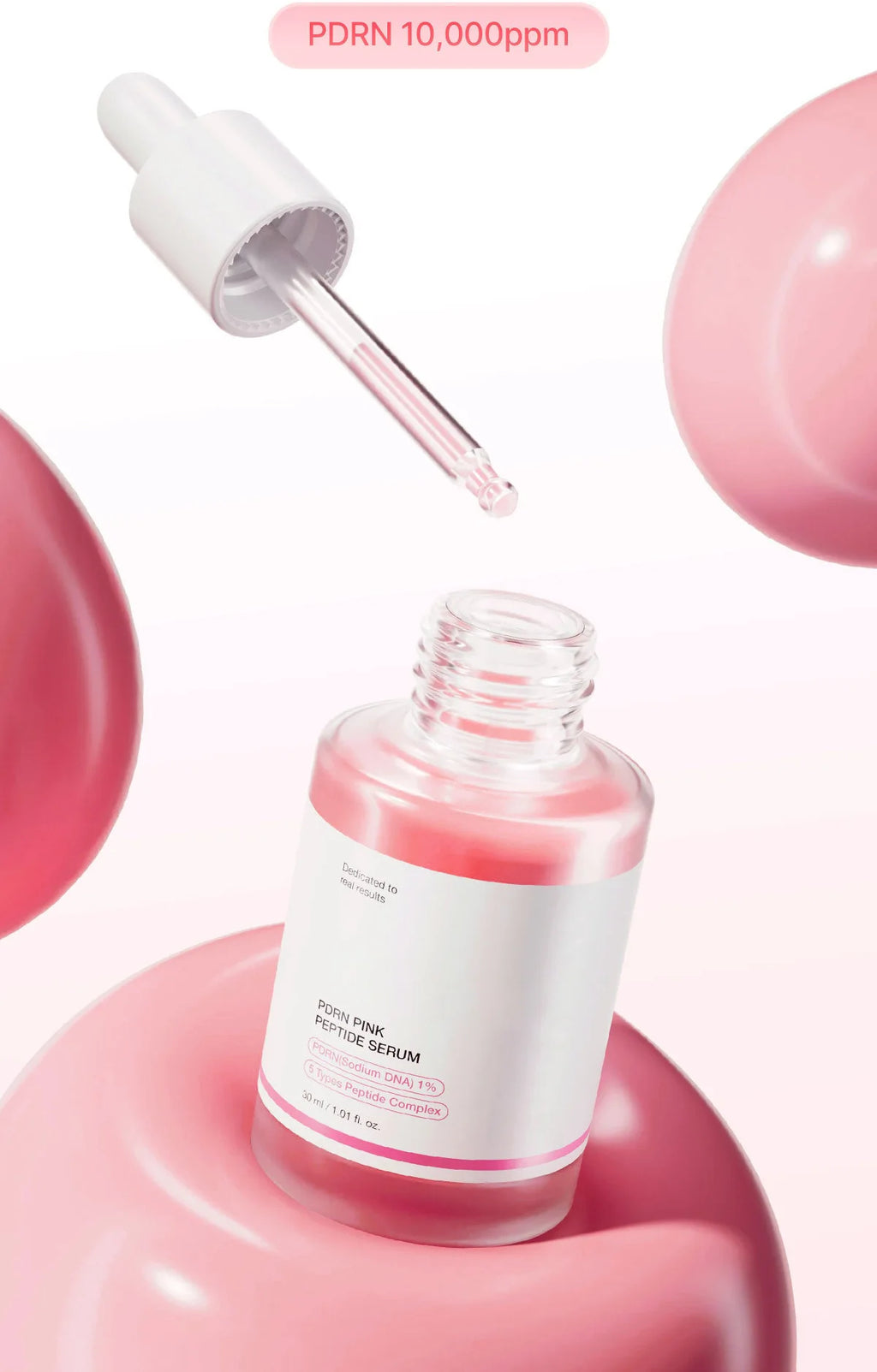 Niacinamide PDRN Pink Salmon Peptide Serum – Targets Dark Spots & Uneven Tone Hydrates Firms Smooths Fine Lines Daily Radiance