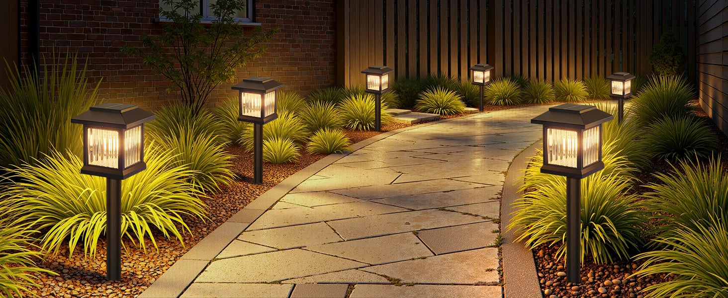Solar Pathway Light Outdoor Solar Lamp Waterproof Landscape Lighting for Garden Yard Patio Walkway Driveway Camping Decor