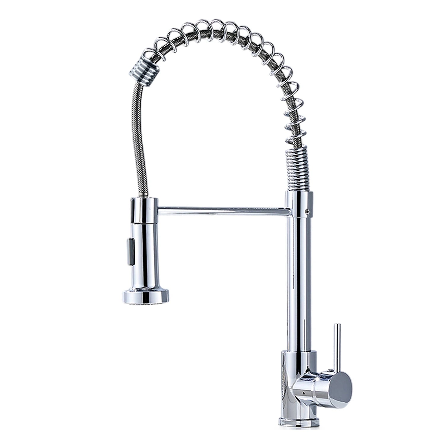 Solid Brass Kitchen Sink Faucet Drip Free Ceramic Valve Swivel Spout Design, Hot and Cold Water Mixer Tap Complete Accessories for Home Kitchen