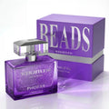 Phofay Weightless EDP for women: Purple rectangular glass perfume bottle with floral rose, jasmine, vanilla scent.