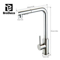 2 Modes Stream & Sprayer Matte Black Kitchen Faucet, Pull Out Sprayer Hot Cold Water Mixer Tap, Sink Faucet for Home Kitchen