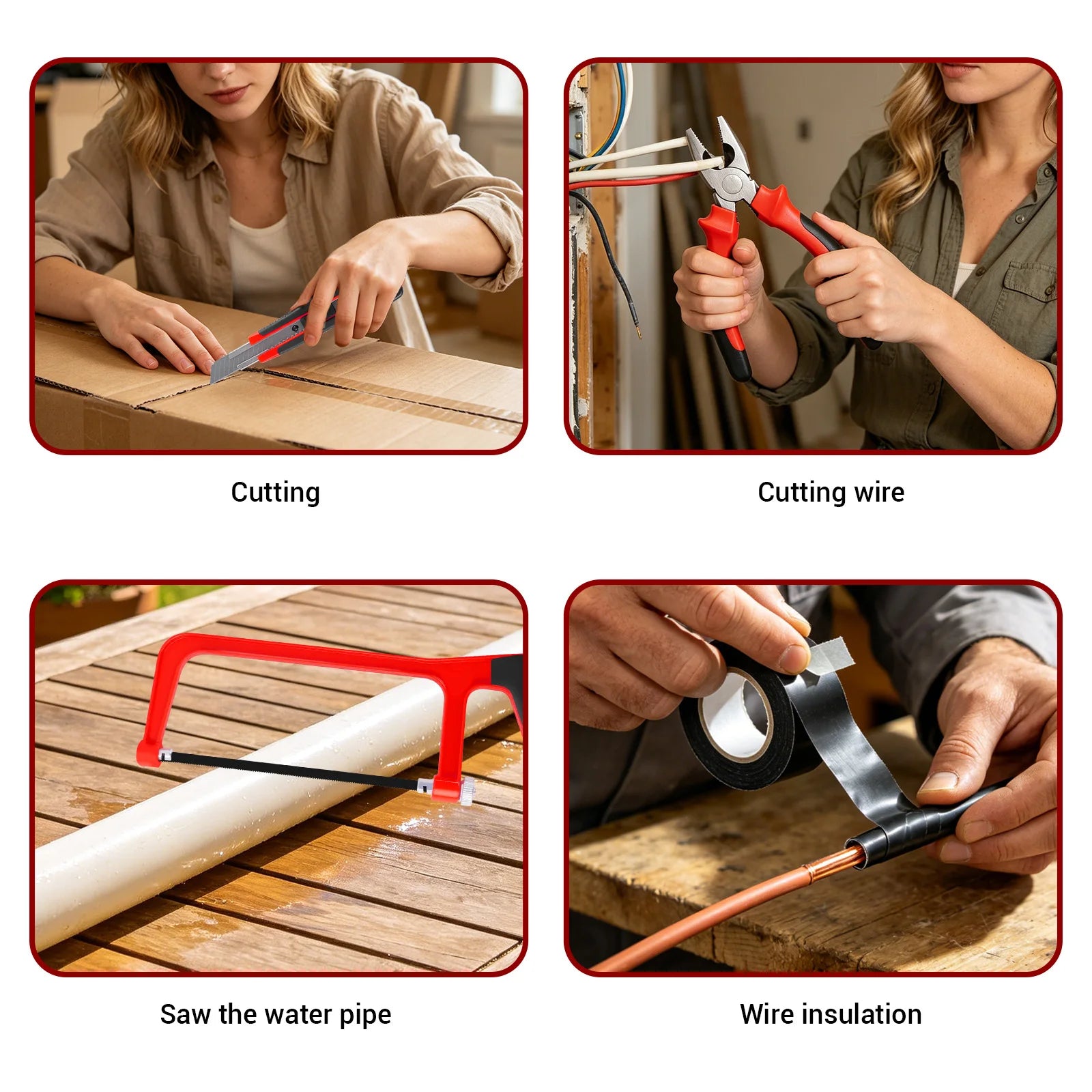 102 Pcs Tool Set Household Hardware Hand Tool Kit Car Auto Repair Set Tool Box Key Wrench Set Screwdriver