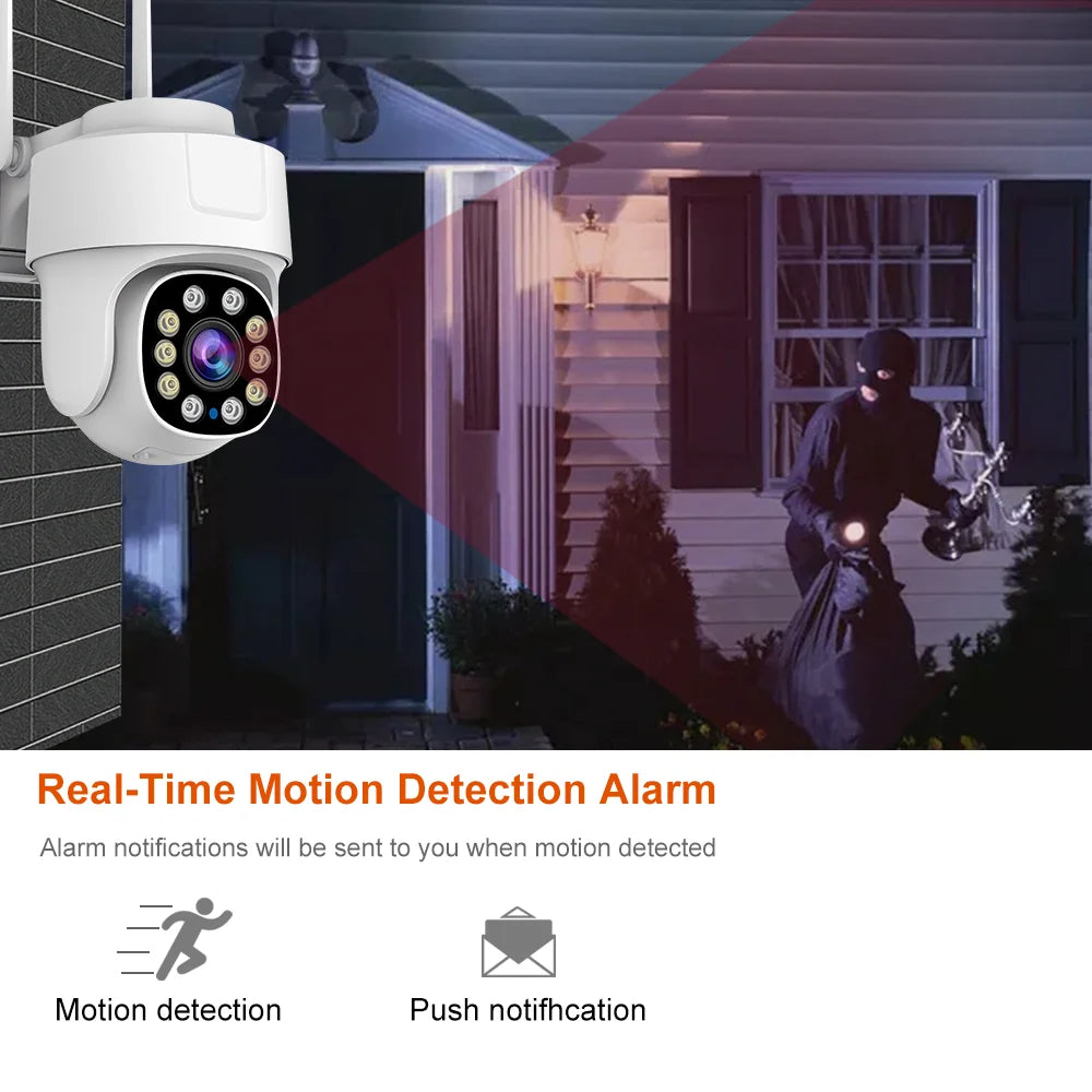 10X PTZ Zoom Wifi Camera Tuya Smart Outdoor Home Security Video Surveillance 5MP Wireless IP Cameras AI Automatic Human Tracking