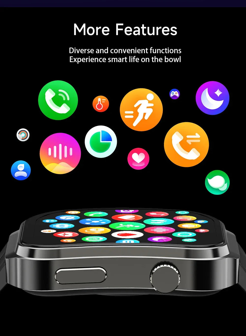 U13 Smartwatch with Body Temperature and Bluetooth Calling - Black Gold My Store
