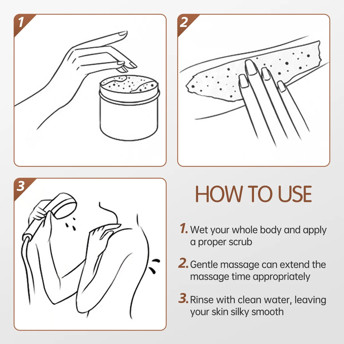 Coconut Body Scrub for Face - Exfoliating & Hydrating Natural Skincare Scrubs Treatments Tidesmit