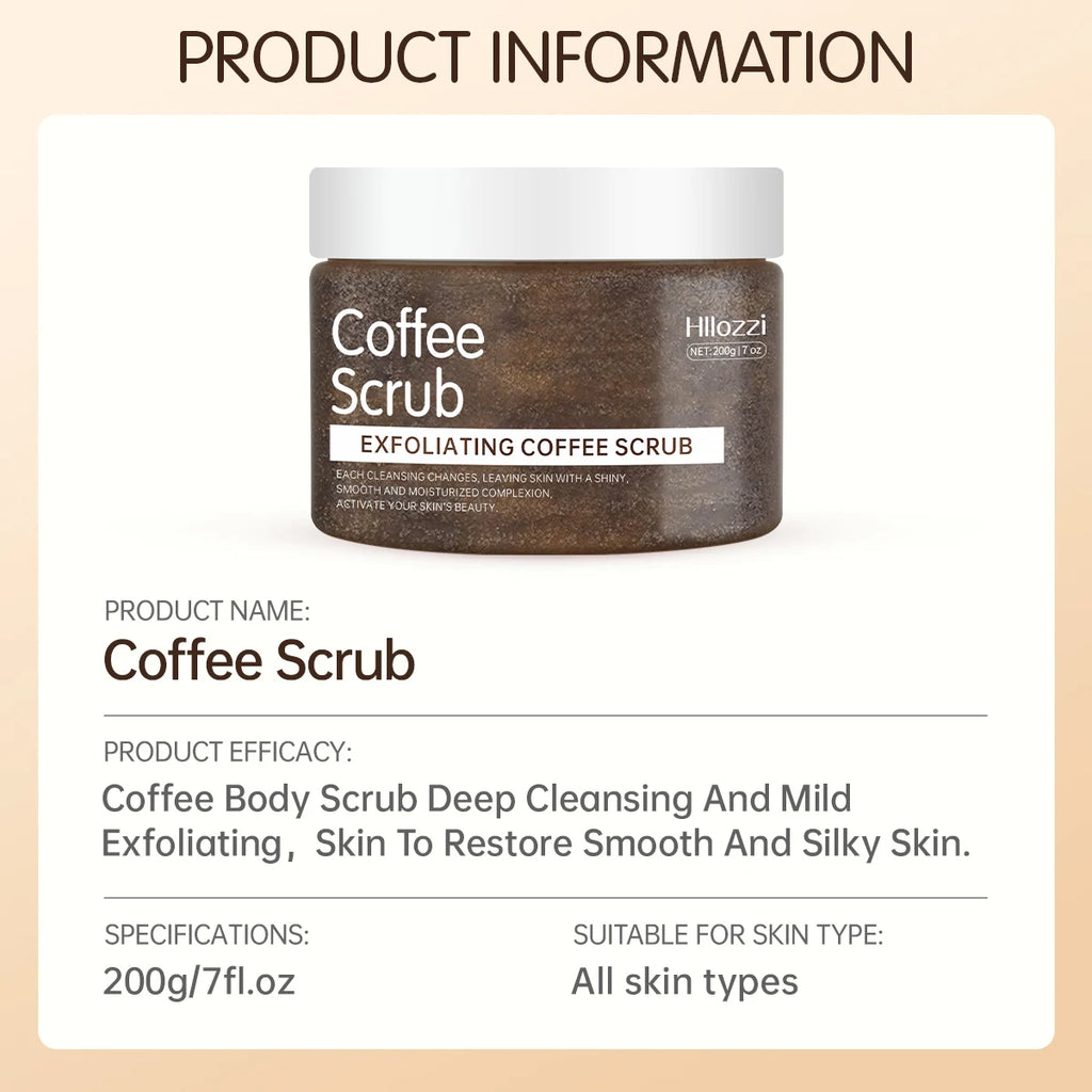 Coffee Body Scrub for Deep Exfoliation and Pore Cleansing - 250ml Scrubs Treatments Tidesmit