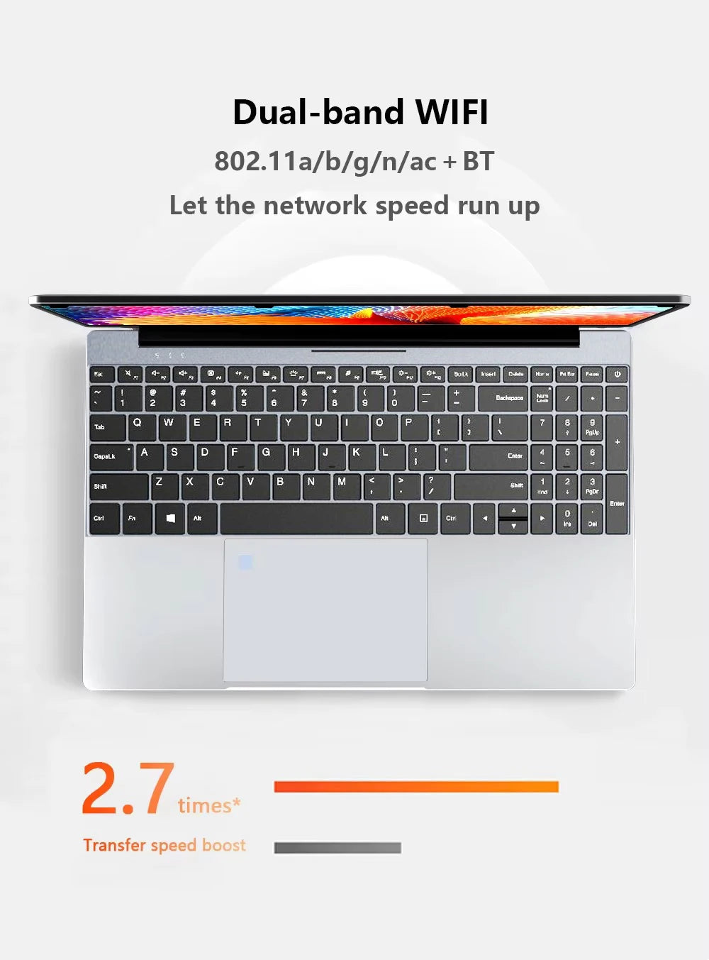 15.6" Windows 11 Pro Laptop Computer Intel Core i9 10980HK 16GB 1TB Laptops Office Computer Fingerprint Unlock Notebook PC