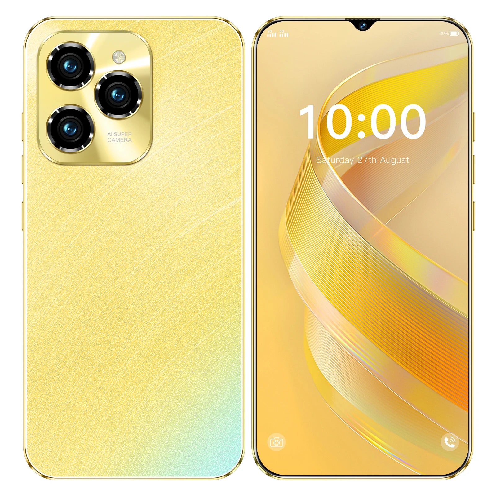 Hot 40 Pro Phone Case: Military-Grade Shockproof Cover Gold Tidesmit