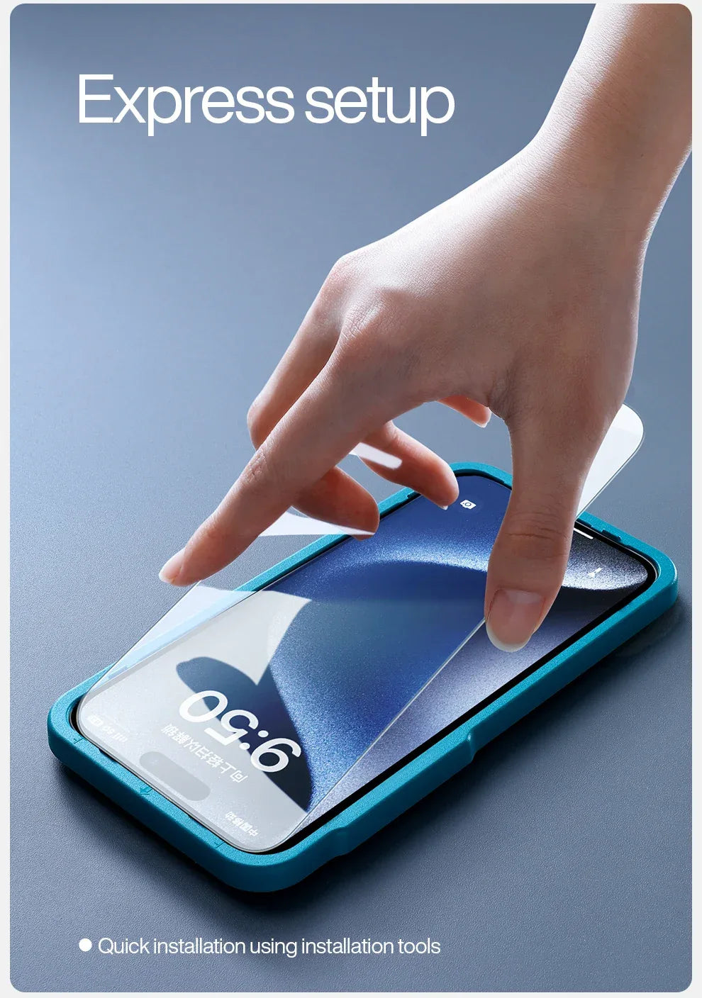 iPhone Screen Protector - 9H Hardness Tempered Glass for iPhone Series Tidesmit