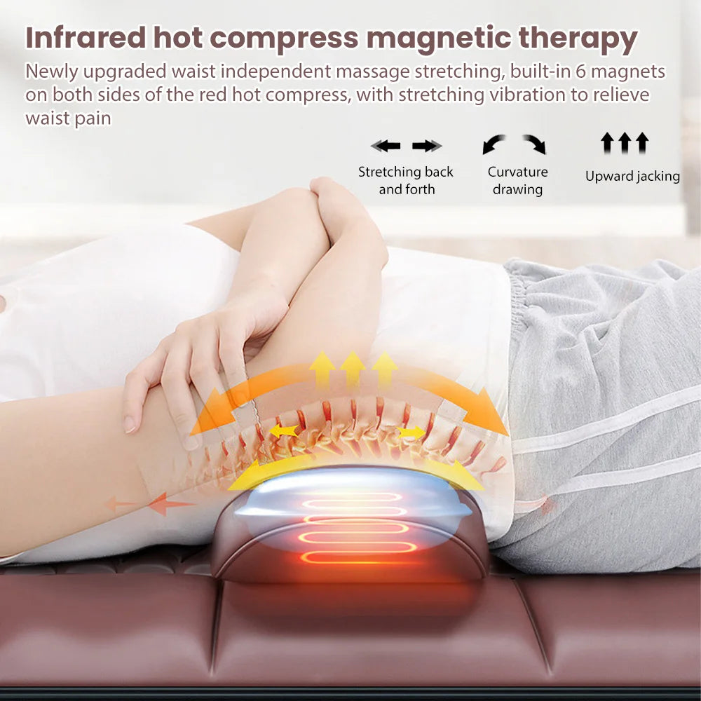 Full Body Massage Mattress with Lumbar Traction - Tidesmit Relaxation Treatment Tidesmit
