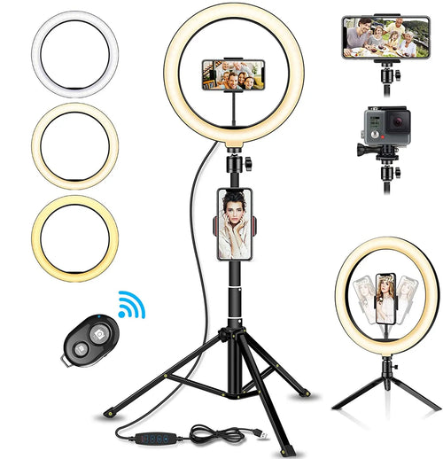LED Ring Light With Tripod - 26cm Adjustable Photography Lamp spain Tidesmit