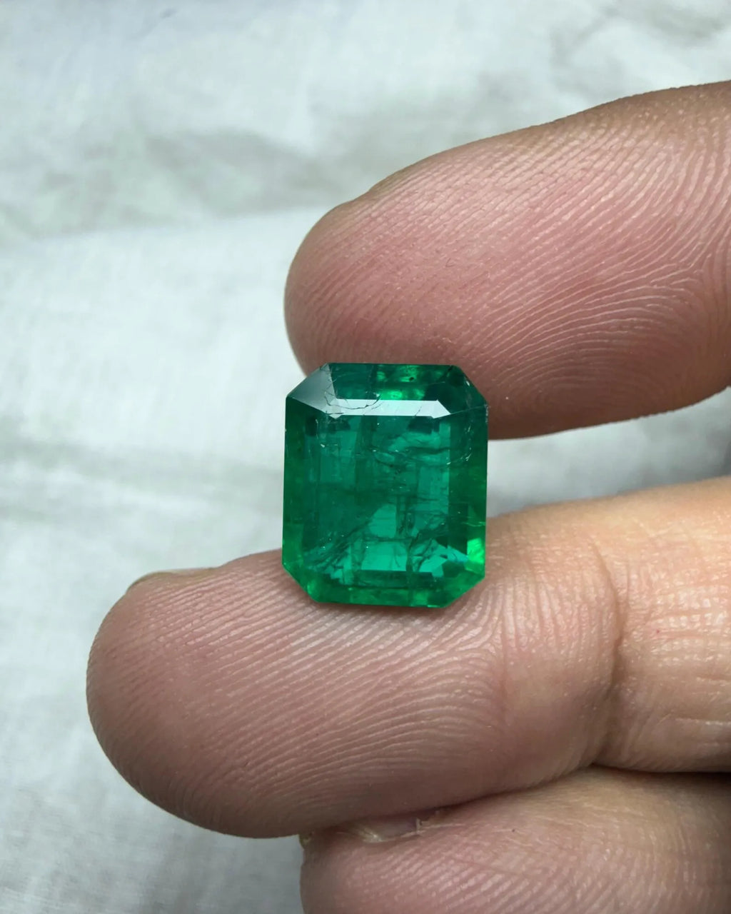 Natural Zambian Emerald Octagon Cut 5.45 Ct Genuine Green Loose Emerald Gemstone Certified Precious Stone for Jewelry Making