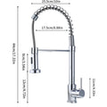 360° Rotation Pull Down Sprayer Faucet Hot & Cold Water Mixer Pull Out Kitchen Tap 2 Function Spray Modes Pull Out Kitchen Faucet For Kitchen Sink / Bathroom Basin