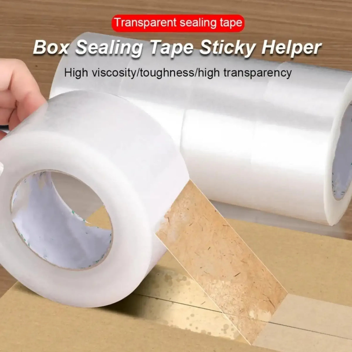 1.88 Inch X 60 Yards/Roll Heavy Duty Clear Adhesive Tape Industrial Strength Waterproof Packaging for Shipping Storage-Home