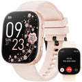 2026 New 1.88 Inch HD Smart Watch Women Bluetooth Call Smartwatch IP68 Waterproof Fitness Tracker DIY Custom Watch Face Sleep Monitor Multi Sports Mode Long Battery Life Message Reminder Smart Watch For Android IOS Ladies Gif
