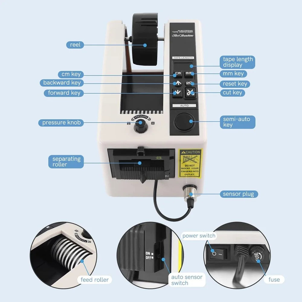 Factory Wholesale M-1000 Automatic Tape Dispenser to Remove Backing Auto Tape Dispenser
