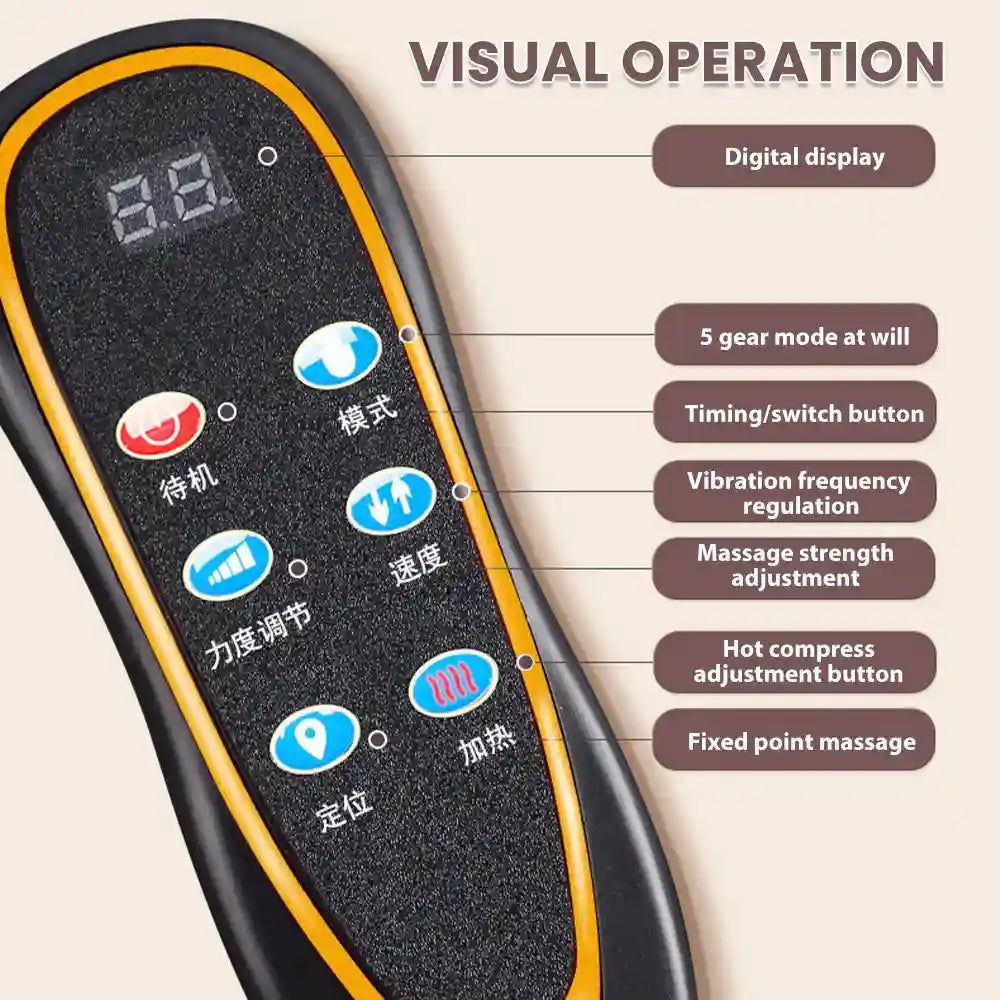 Electric Massage Mattress with Heat Therapy - Tidesmit EU Edition Massage Cushion Tidesmit