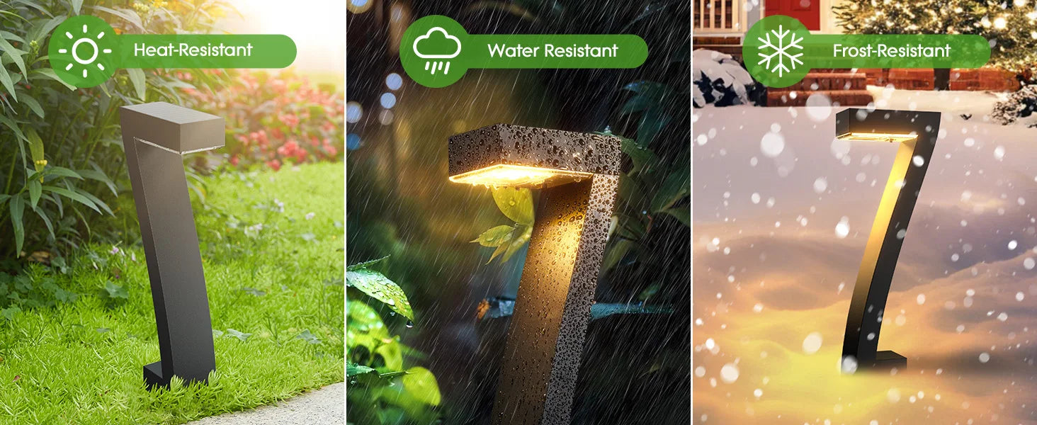 Upgraded Bright LED Solar Lights Outdoor Pathway Lights, IP65 Waterproof Solar Garden Lights for Yard Driveway Walkway Decor