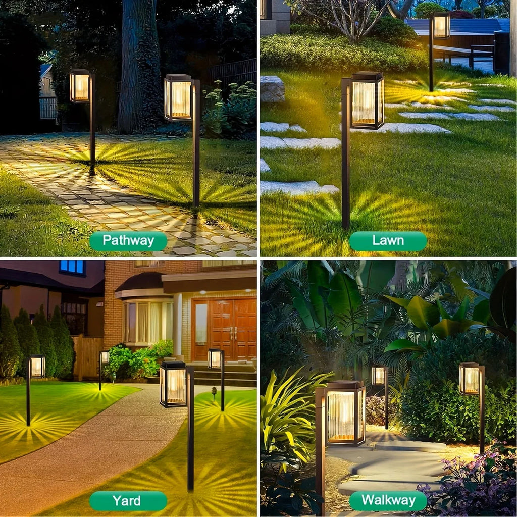 2/6 Pack Solar Pathway Garden Lights Outdoor Waterproof Landscape for Yard Patio Walkway Driveway Decor Solar Lawn Lamp Lighting