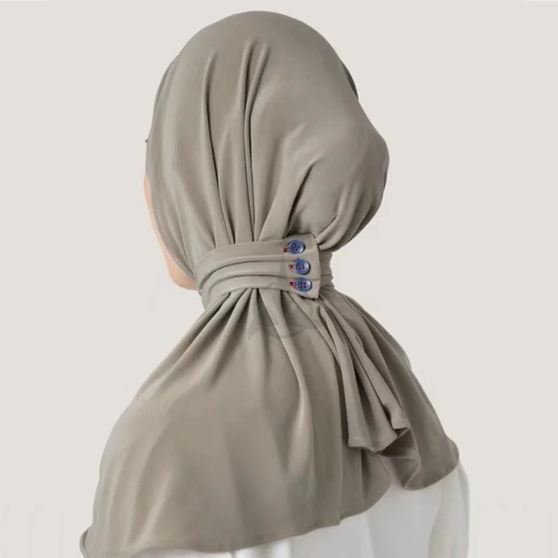 Custom Premium Square Silk Hijab Rope Luxury Modest Ethnic Multi-Functional Headscarf for Women Spring Wholesale OEM