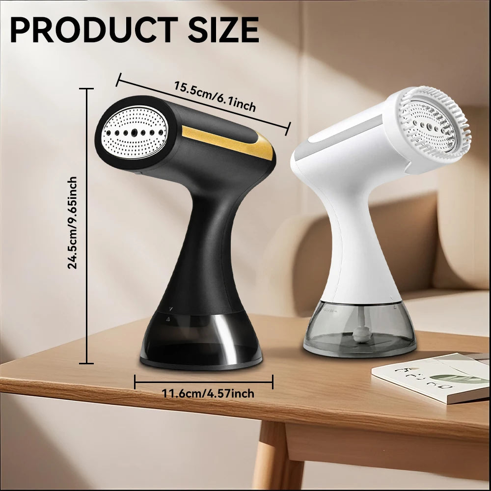 Tidesmit portable mini handheld garment steam iron showing compact wet and dry ironing feature for travel